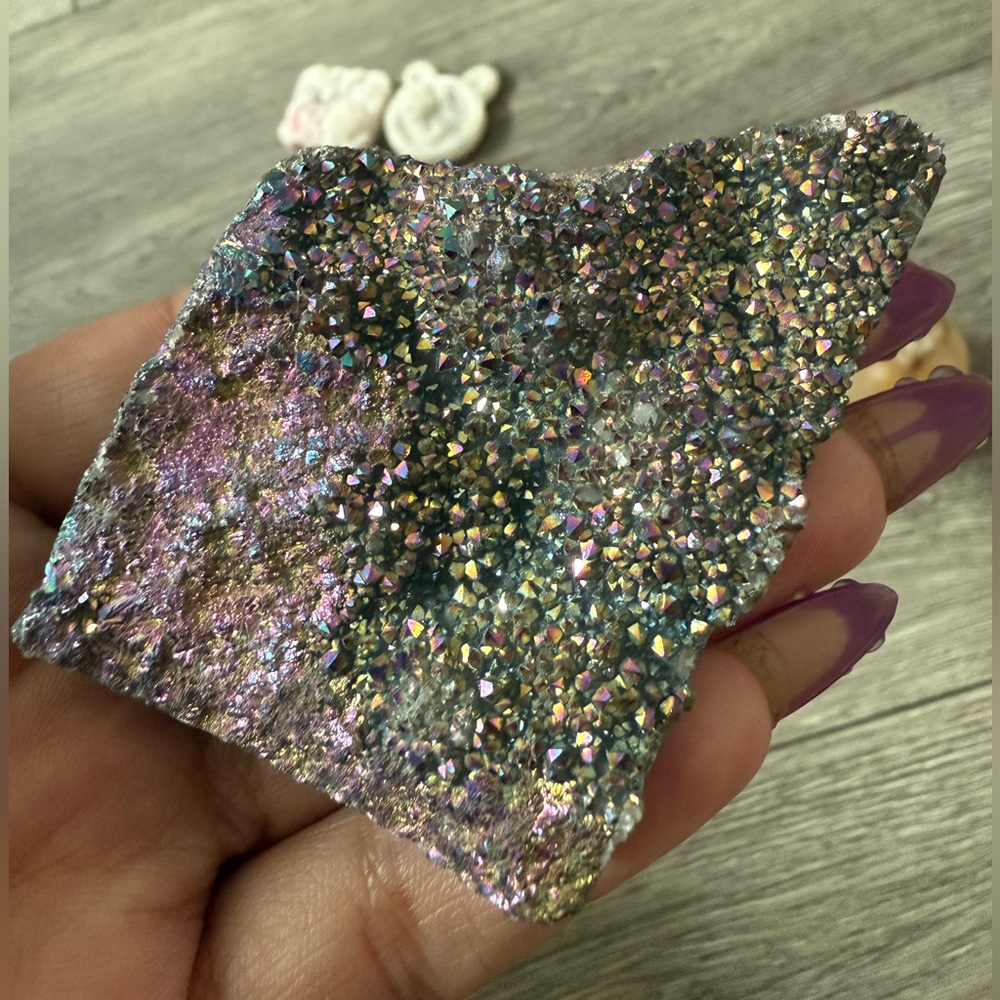 Aura coated sphalorite Freeform shape